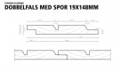 19x148 Dobbelfals 60gr m/spor Gran 2. sort thumbnail