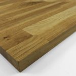 40mm Benkeplate Eik (Ubehandlet) 1-5 Meter