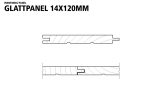 14×120 Glattpanel Beiset Drivved 2. sort - Bilde 2