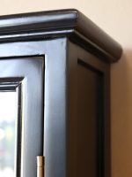 Marseille Veggskap Sort – 2 glassdører – 82 × 120 cm | Chic Antique - Bilde 4