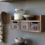 Grimaud Vegghylle Natur – 3 skuffer – 36 × 15 cm | Chic Antique - Bilde 2